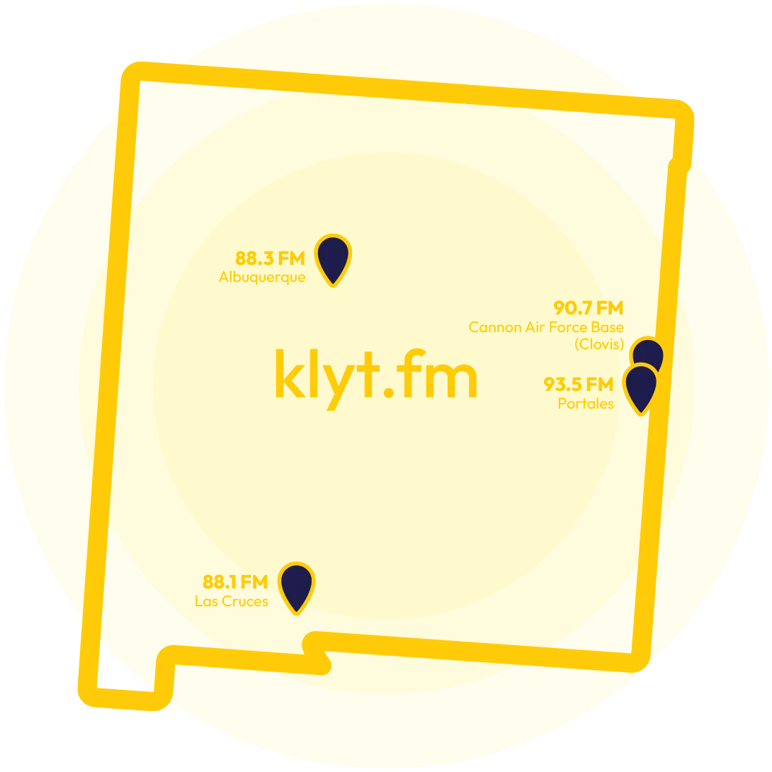 KLYT FM New Mexico Station Map